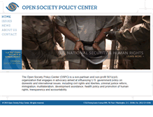 Tablet Screenshot of opensocietypolicycenter.org